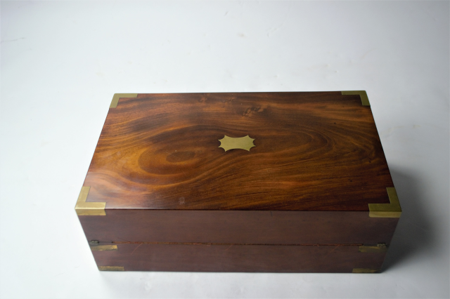Mid 19th Century Writing Box with One Ink Pot,