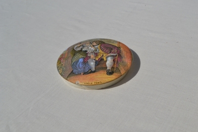 Uncle Toby Prattware Pot Lid