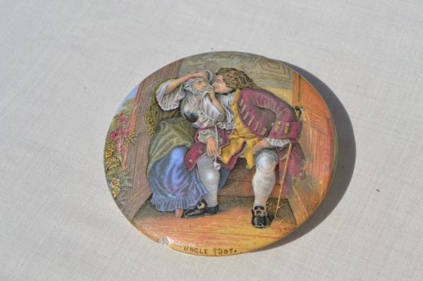 Uncle Toby Prattware Pot Lid