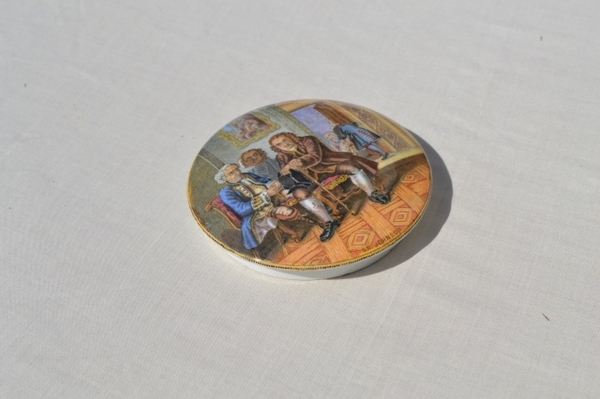 'Dr Johnson' Prattware Pot Lid