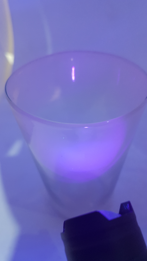 19th C Manganese Tumble Glass