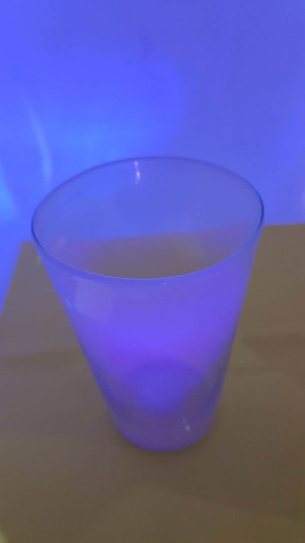 19th C Manganese Tumble Glass