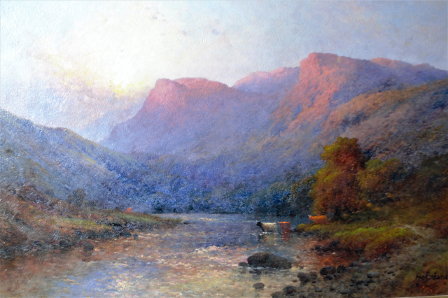 Alfred De Breanski Jr [1877-1957] Oil On Canvas Of Cader Idris, Wales.
