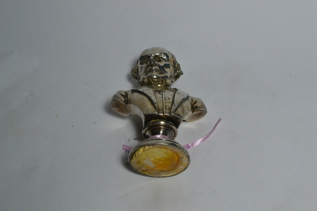 19th Century White Metal Bust of Gladstone.