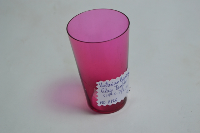 19th Century Cranberry Tumbler