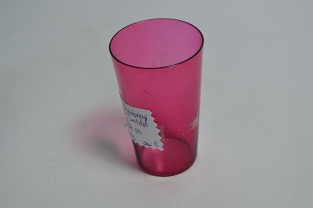 19th Century Cranberry Tumbler
