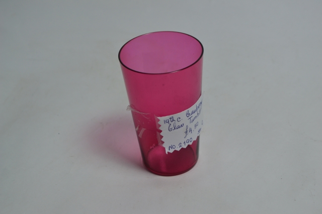 19th Century Cranberry Tumbler