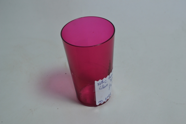 19th Century Cranberry Tumbler