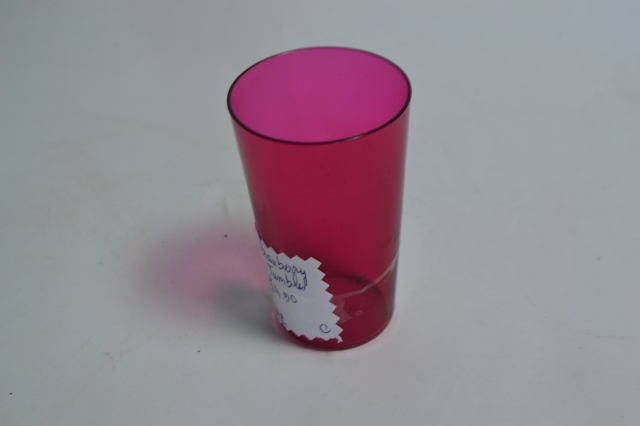 19th Century Cranberry Tumbler