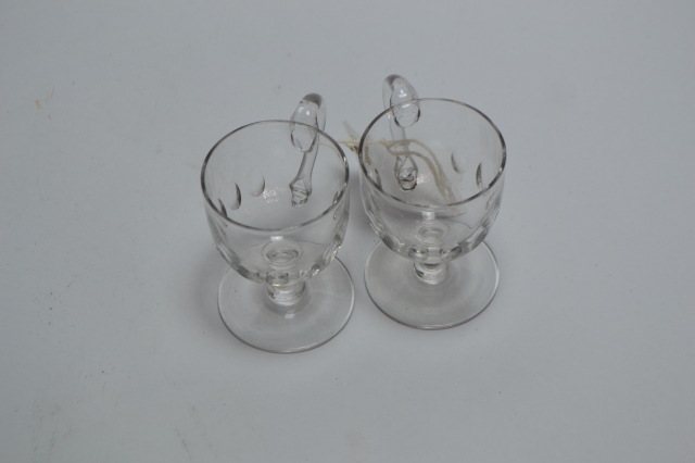 Pair of Custard Glasses.