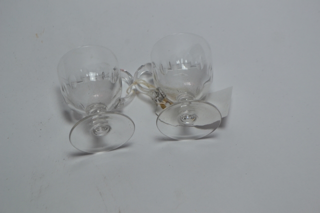 Pair of Custard Glasses.
