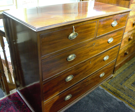 Early 19th Century Mahogany Chest Of Drawers.