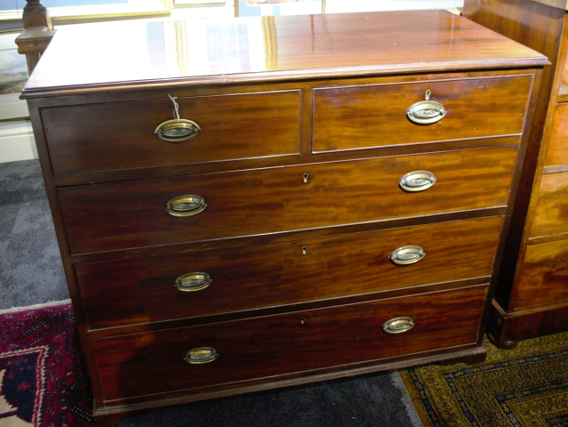 Early 19th Century Mahogany Chest Of Drawers.