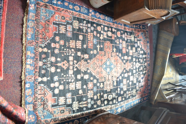 Hand Made Woollen Rug. 203cm x 128cm.