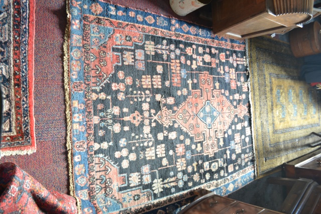 Hand Made Woollen Rug. 203cm x 128cm.