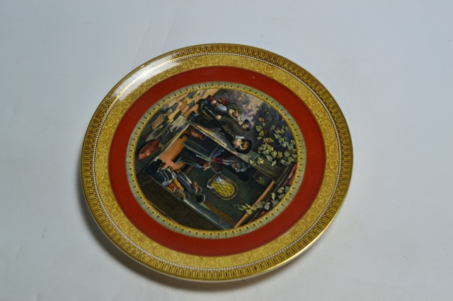 Prattware Plate [The Truant by T Webster]