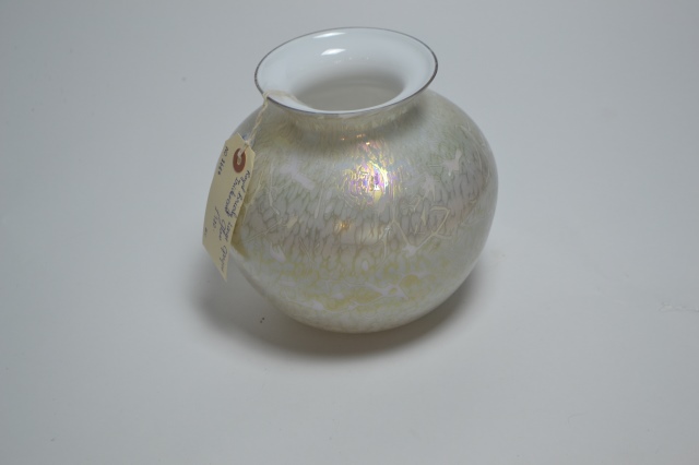 Royal Brierley Large Opaque Iridescent Glass