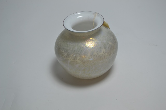 Royal Brierley Large Opaque Iridescent Glass