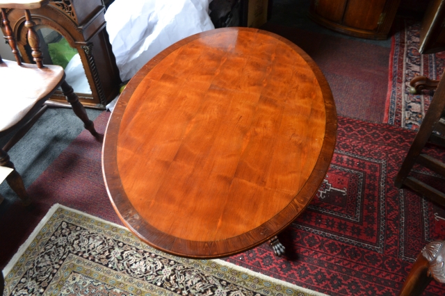 Elm Cross Banded Coffee Table.