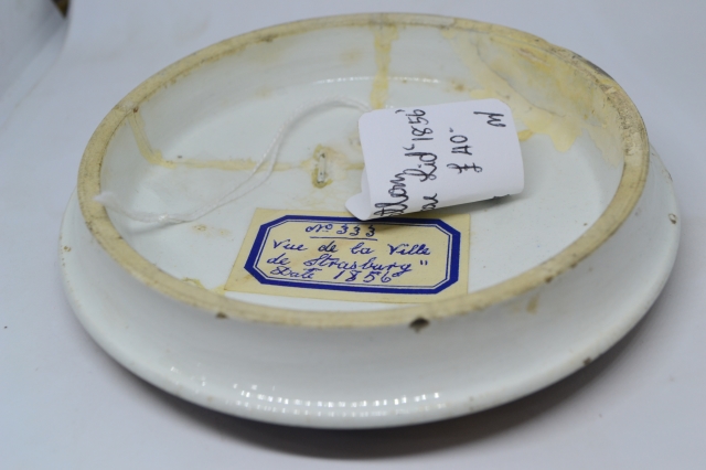 Strasborg View' Prattware Lid.