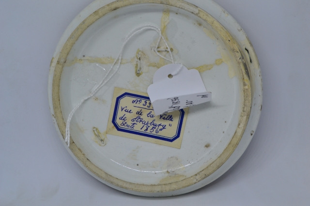 Strasborg View' Prattware Lid.