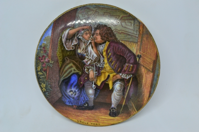 Uncle Toby' Prattware Lid.