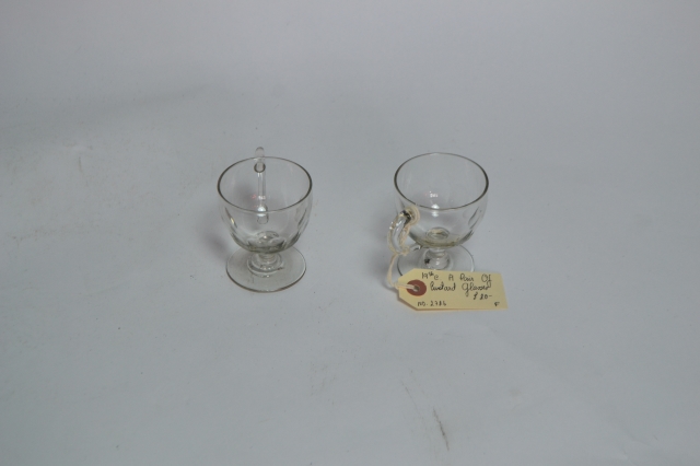 Pair of Custard Glasses.