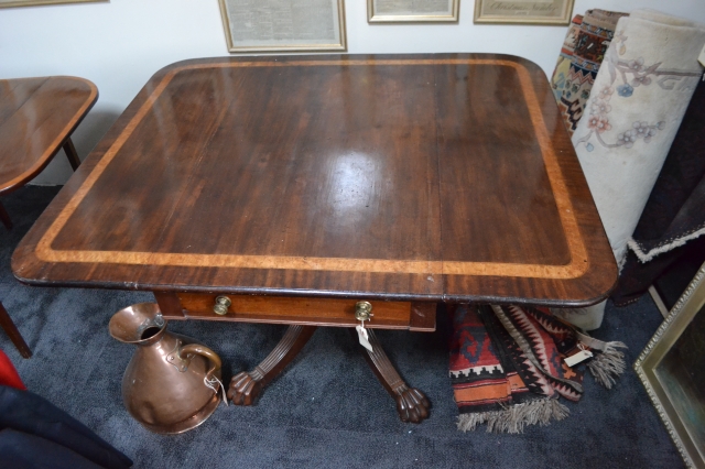 Mahogany Rectangular Breakfast Table.