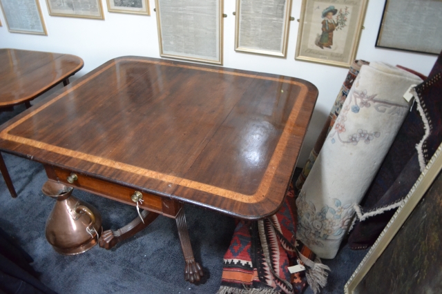 Mahogany Rectangular Breakfast Table.