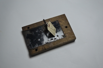 Wooden door lock 19th century with key