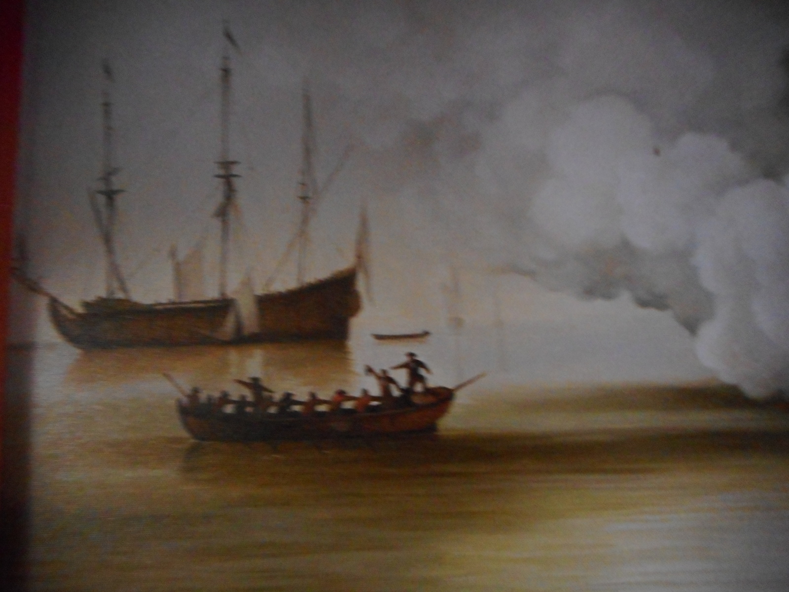 The Gun Salute - Oil painting after Willem van de Velde