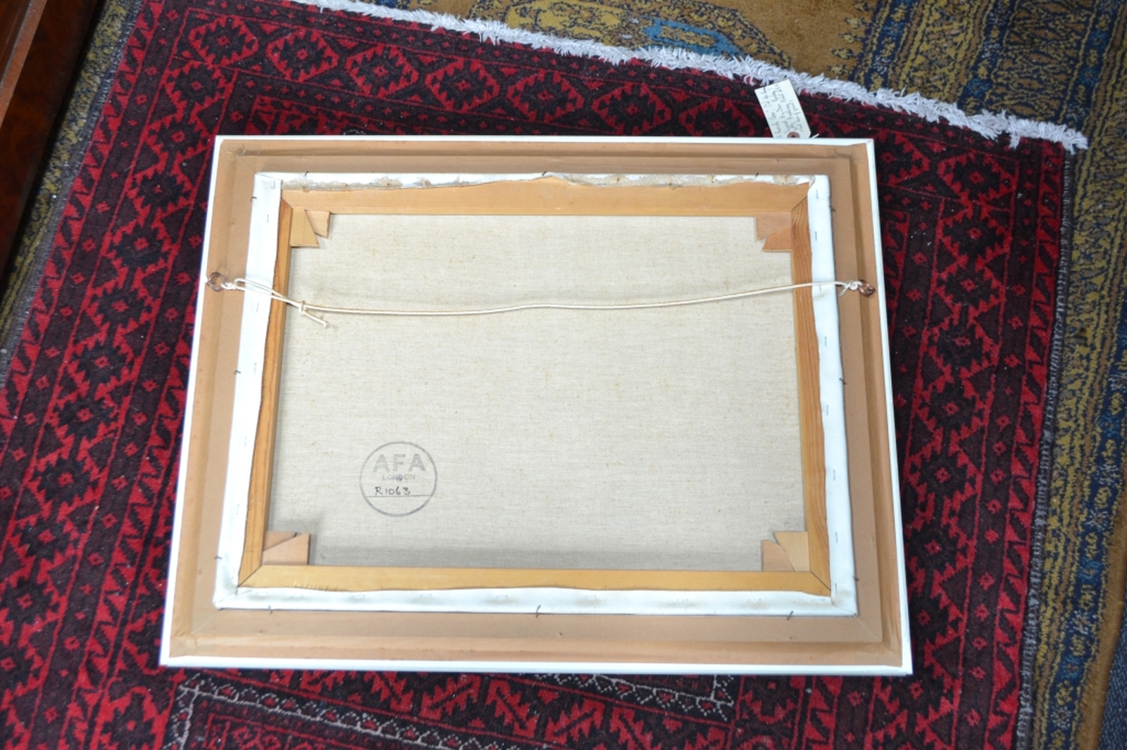 Oil painting of a remote cove by A Finlay