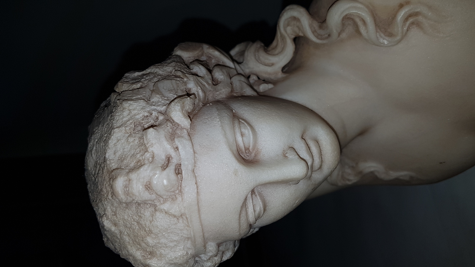 Modern Moulded Resin Bust Figure