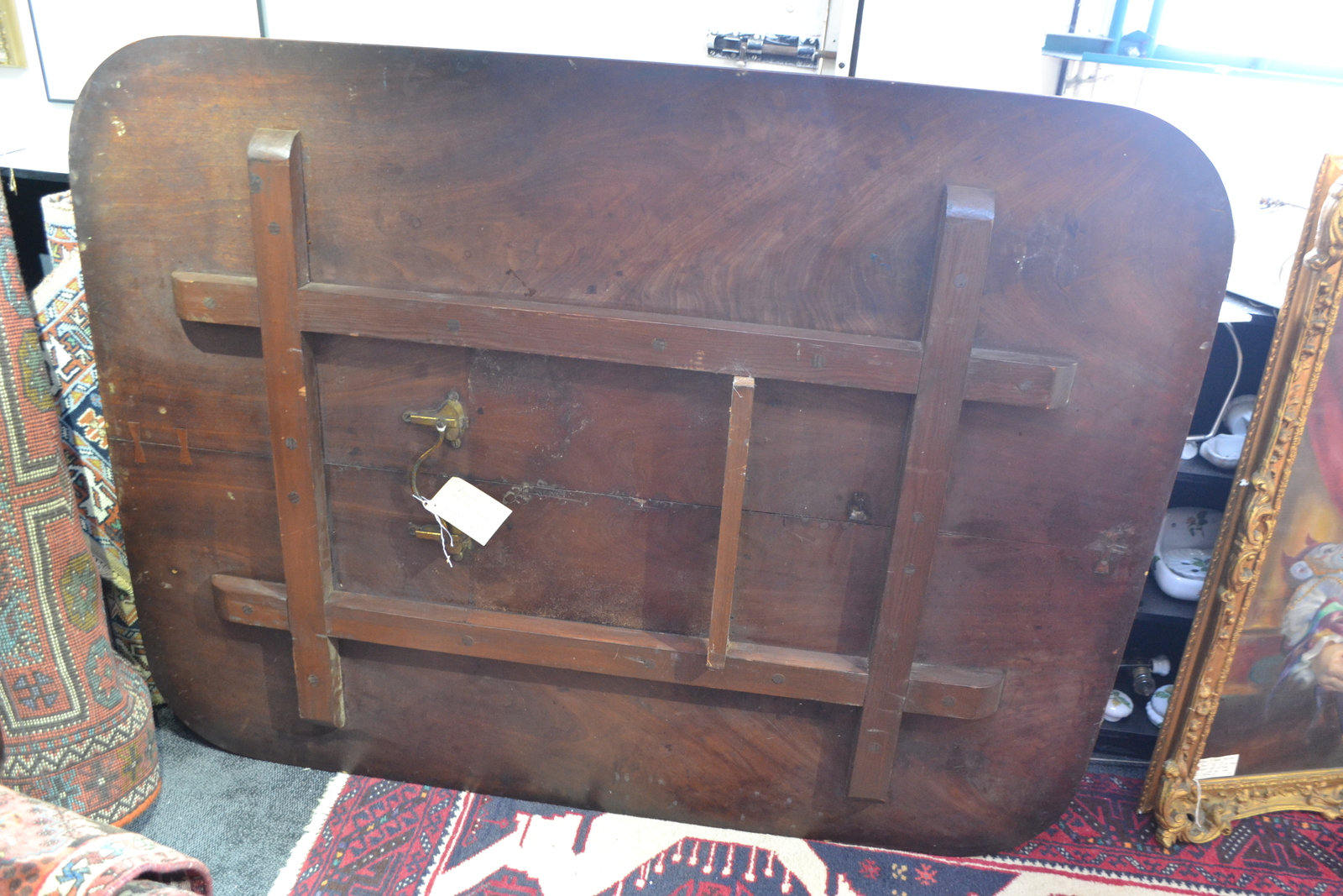 Regency Period flame Mahogany and satinwood banded breakfast table