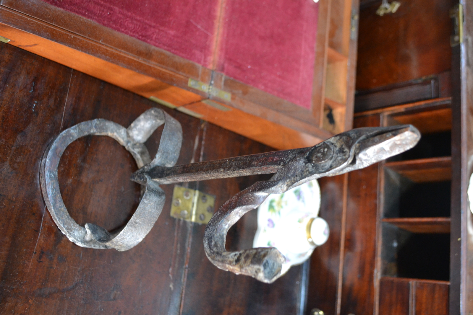 18th Century Rushlight holder.