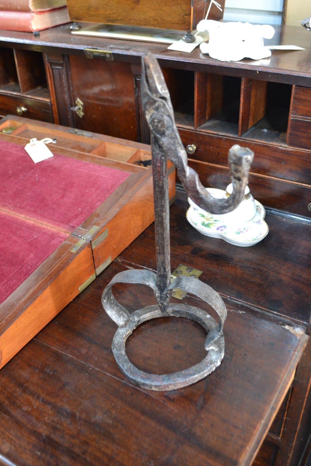 18th Century Rushlight holder.