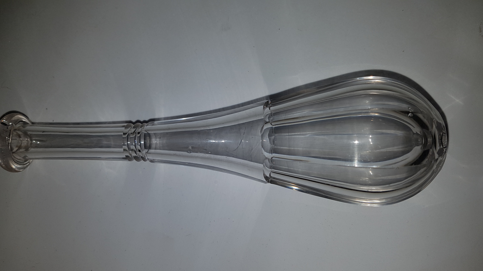 19th C. An English Glass Toddy Lifter