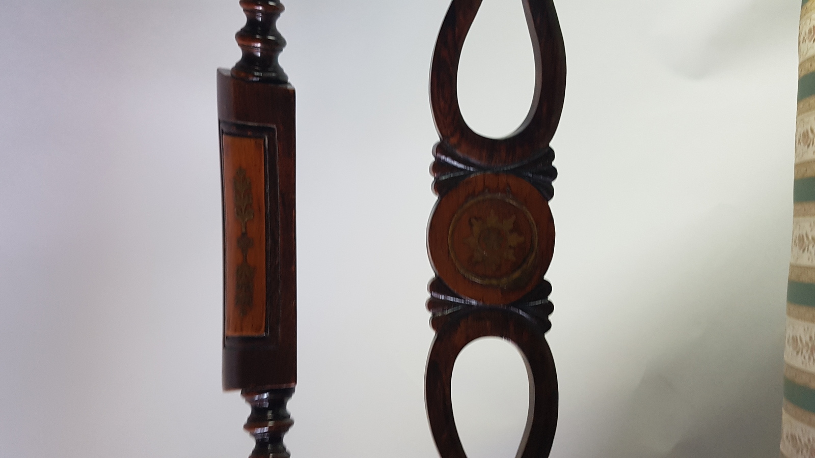 Regency And Brass Mahogany Dining Armchair.