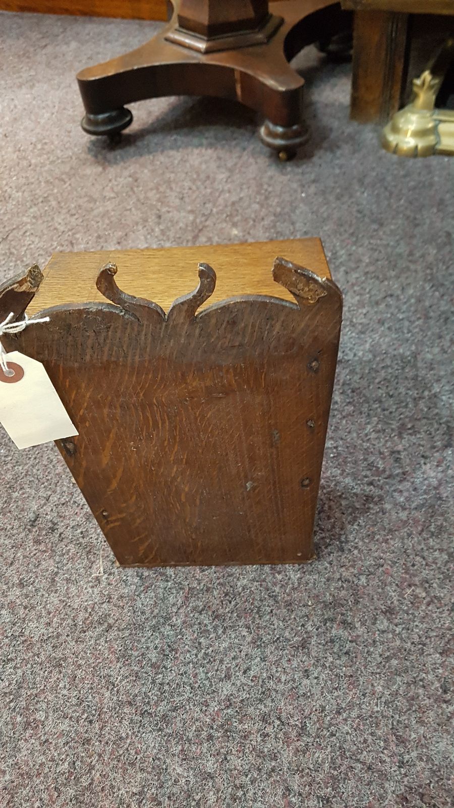 Small Georgian Oak Candle Box