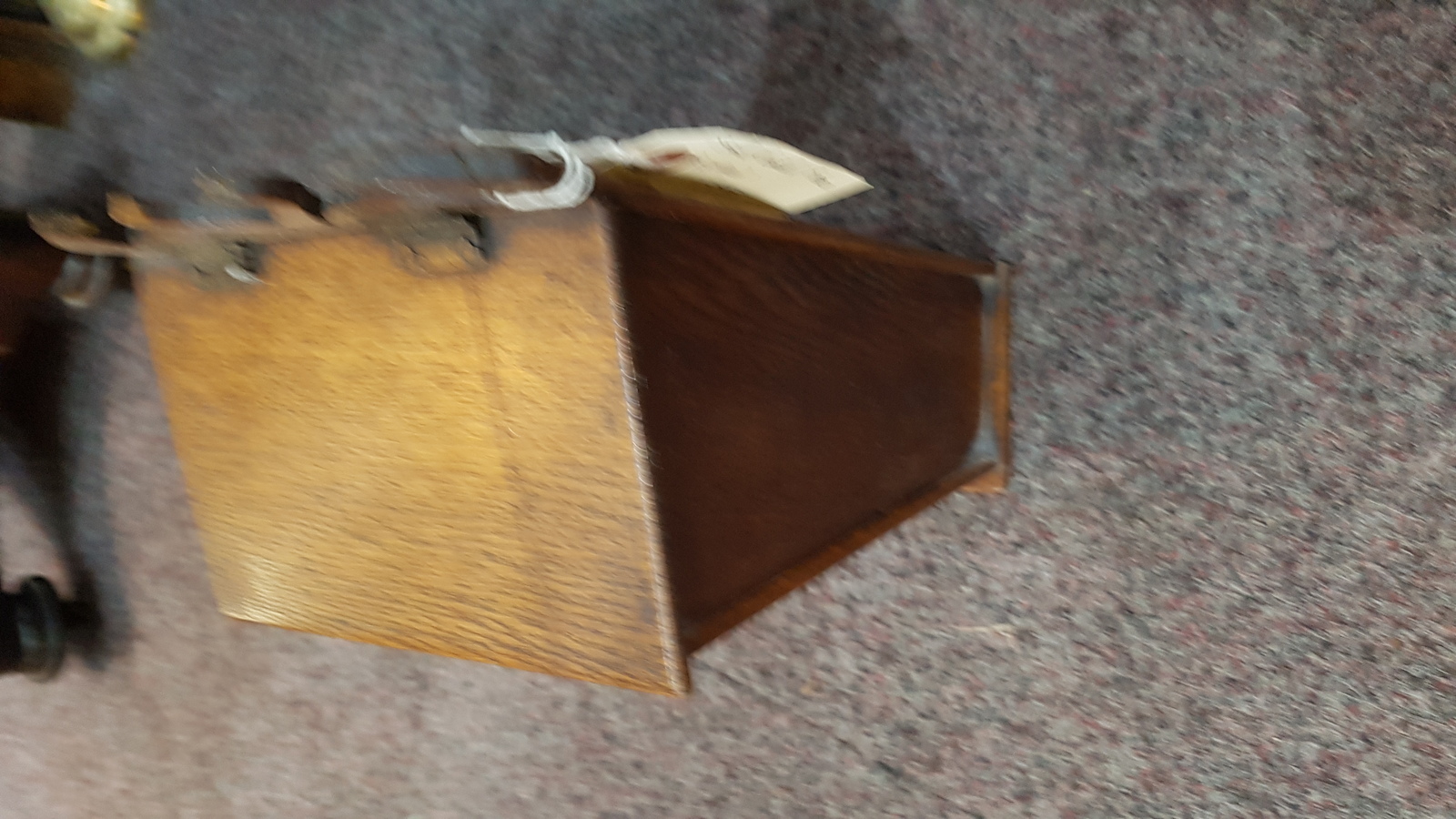 Small Georgian Oak Candle Box