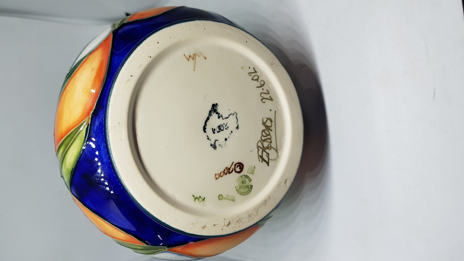 Moorcroft Vase Designed By Emma Bossons