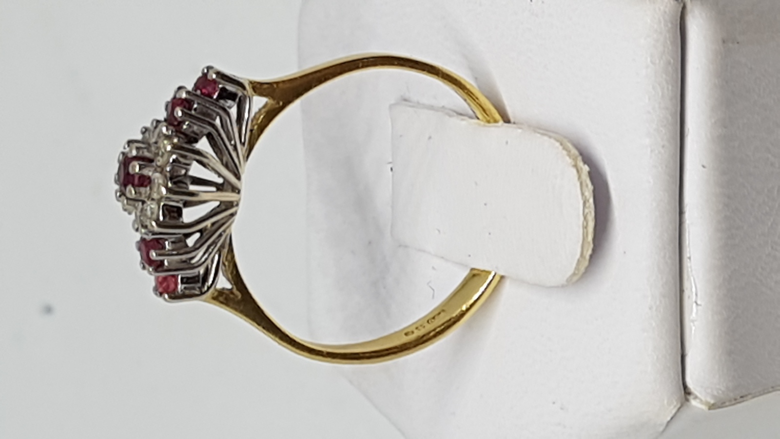 An 18 Ct Gold Ruby And Diamond Dress Ring