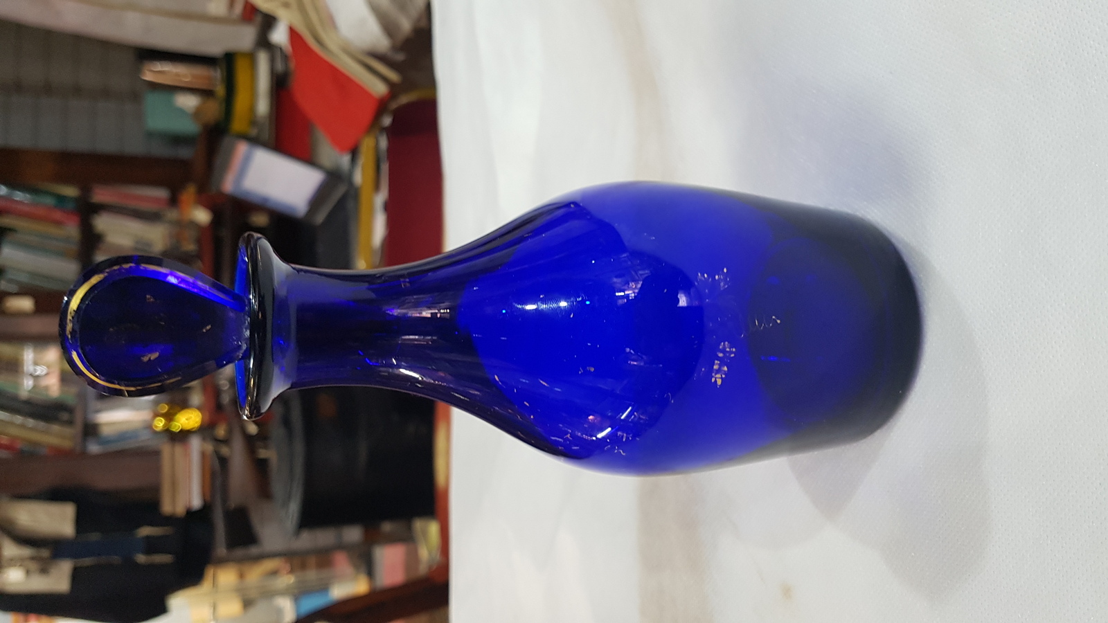 19th C. Bristol Blue Decanter