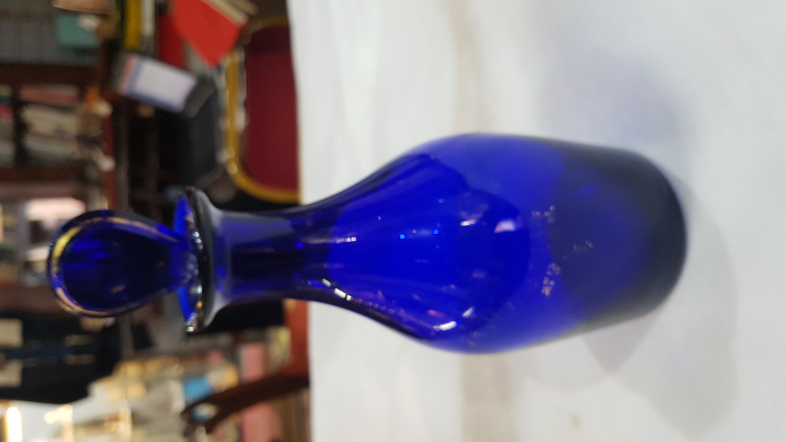 19th C. Bristol Blue Decanter