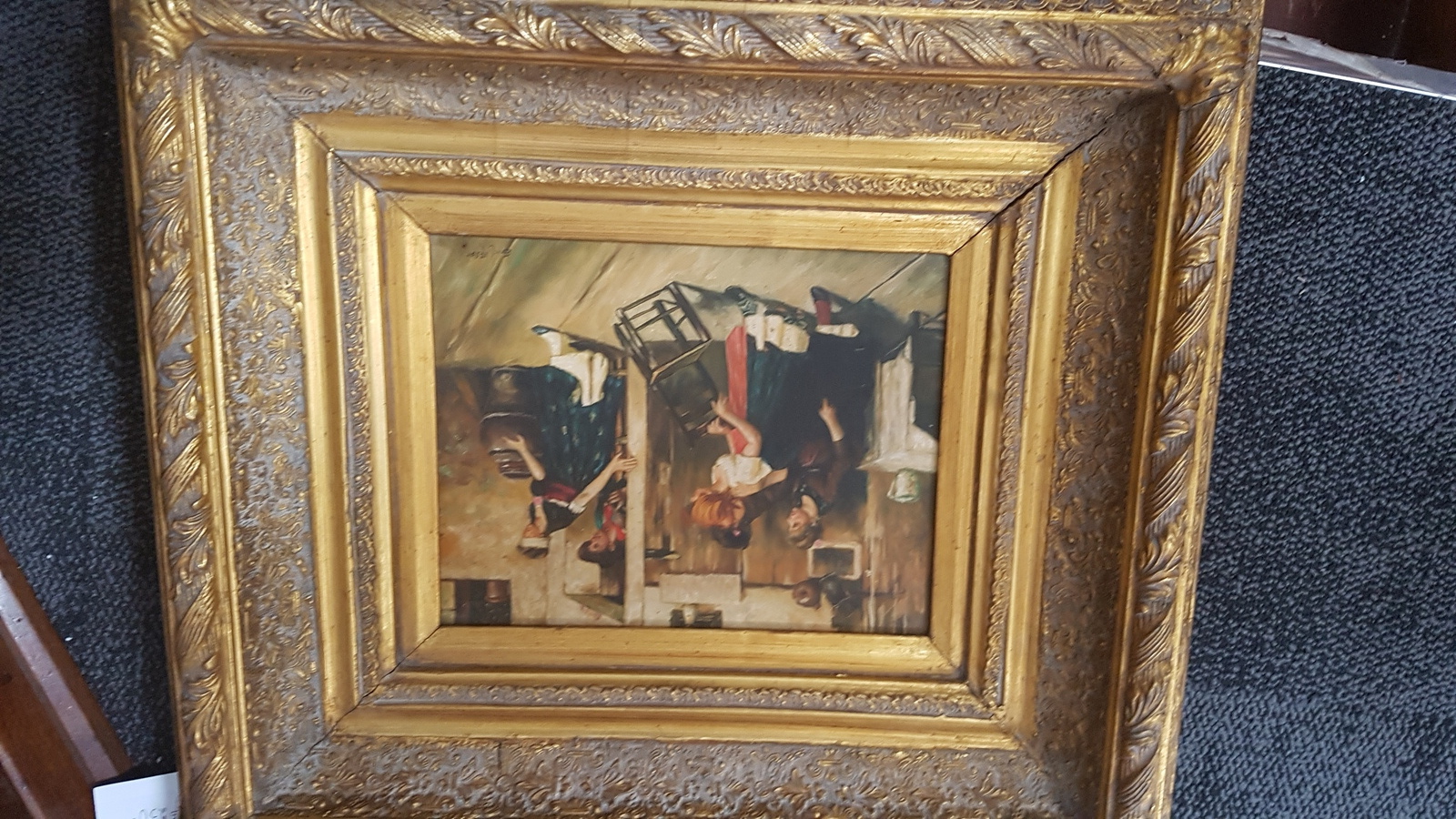 19th C. Oil On Board Painting By Ernst Muller