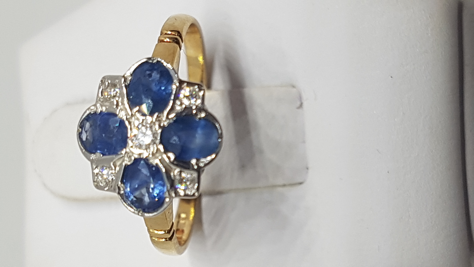 An Art Deco Sapphire And Diamond Ring