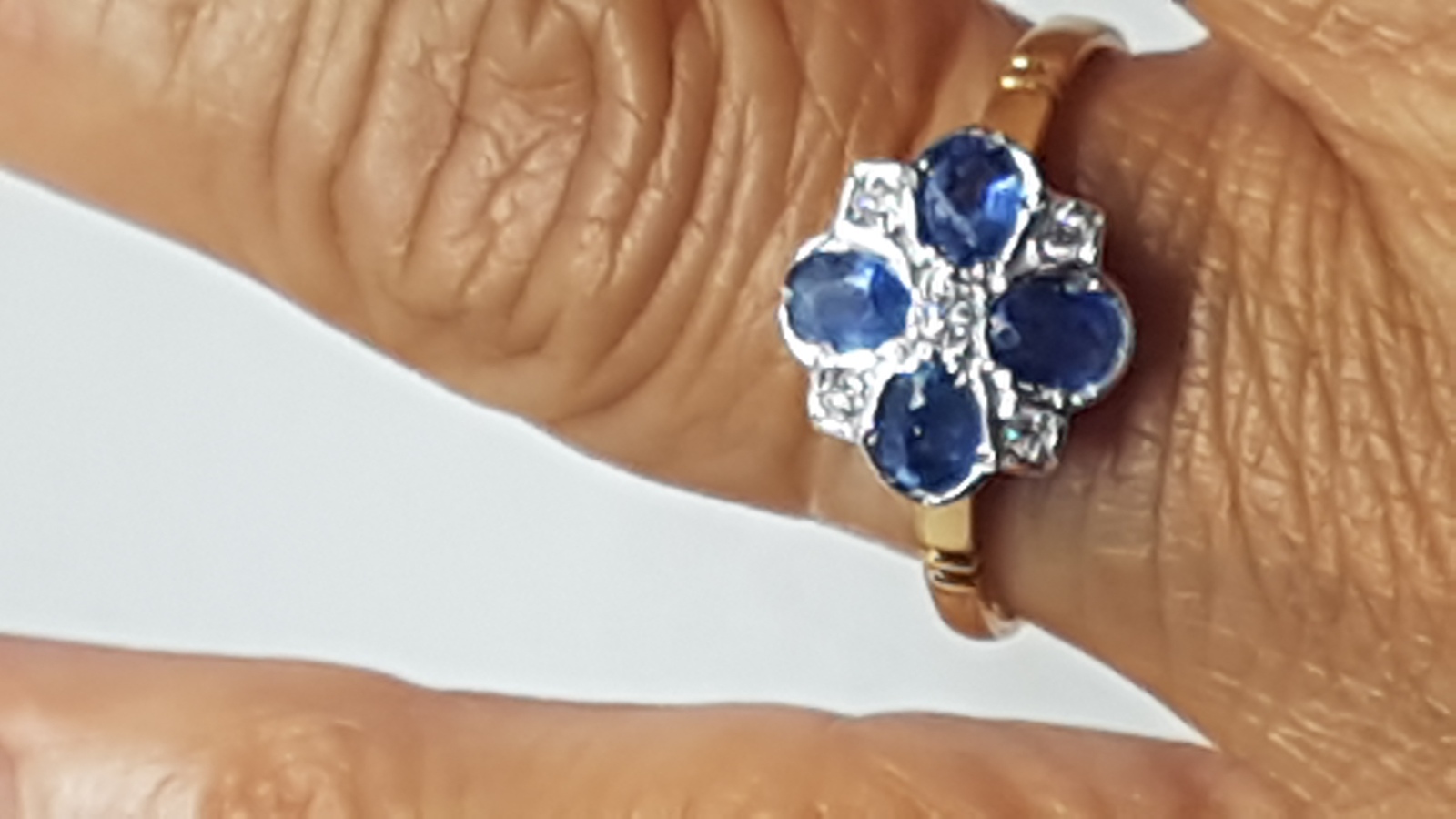An Art Deco Sapphire And Diamond Ring