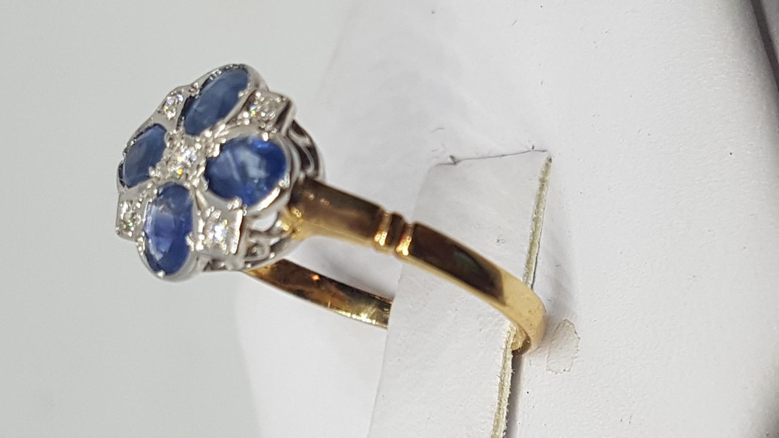 An Art Deco Sapphire And Diamond Ring