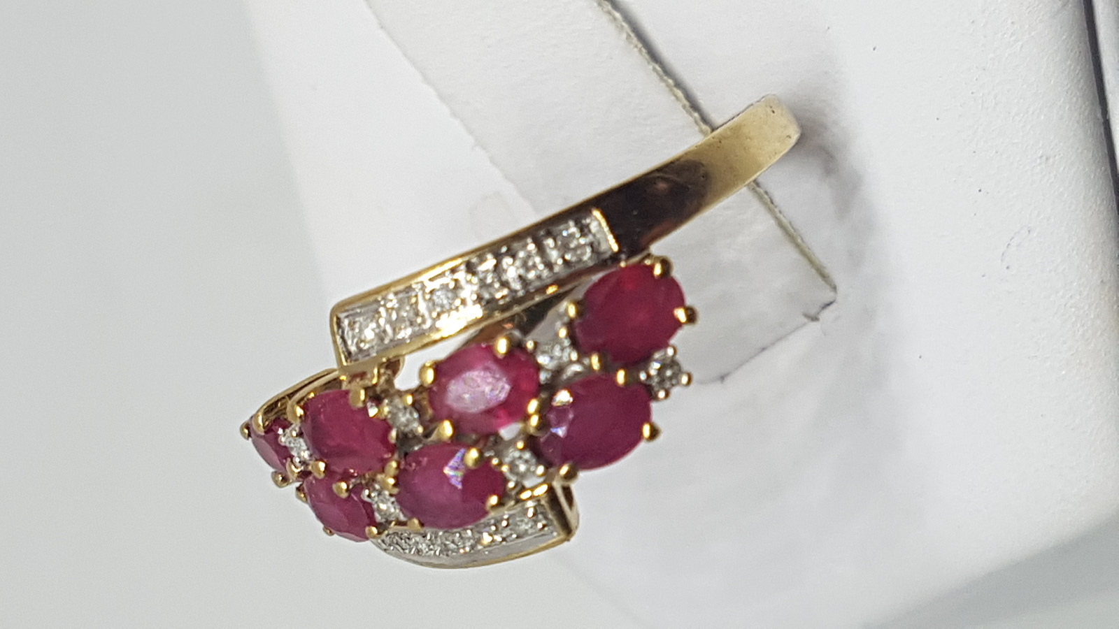 A 9ct Gold Ruby And Diamond Dress Ring