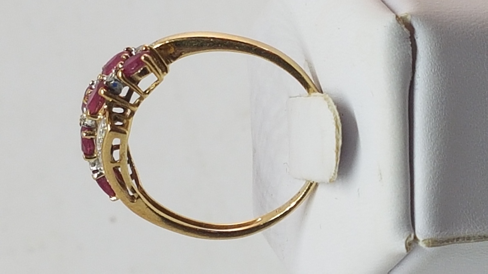 A 9ct Gold Ruby And Diamond Dress Ring